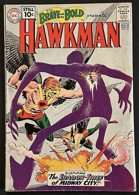 Brave and the Bold #36 1st Shadow Thief Silver Age DC Comics 1961 Hawkman