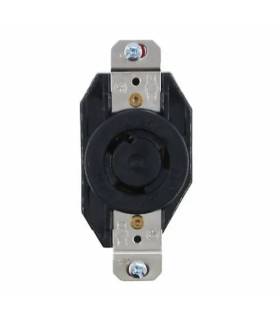 Hubbell L520R Twist-Lock Receptacle, 2P, 3W Grounding, L5-20R, 20A, 125V