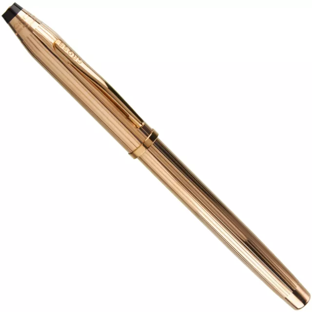 Pluma estilográfica Cross Century Classic II 10KT oro sólido y oro 23kt pluma NUEVA regalo