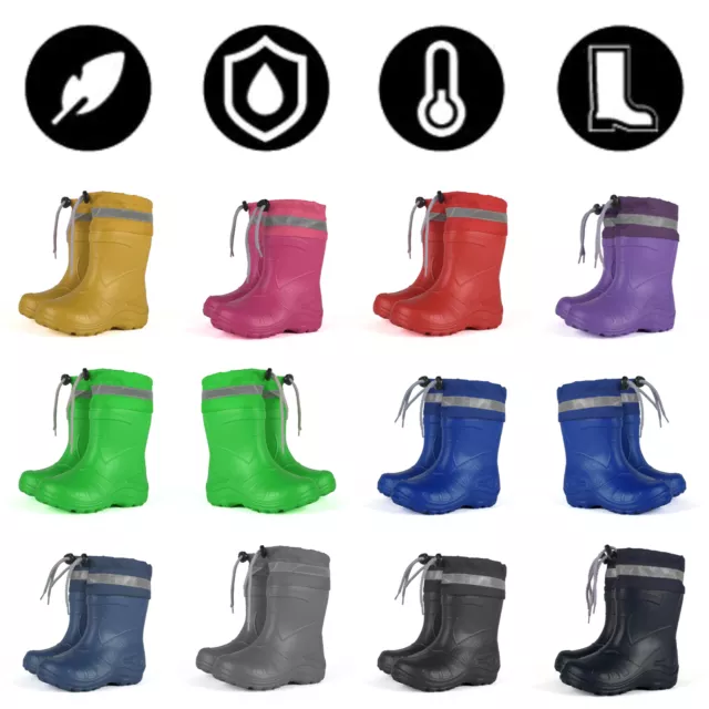 Kids, Boys, Girls Wellies, Wellington Boots Rainy Boots Snow Boots EVA 5-2.5 UK