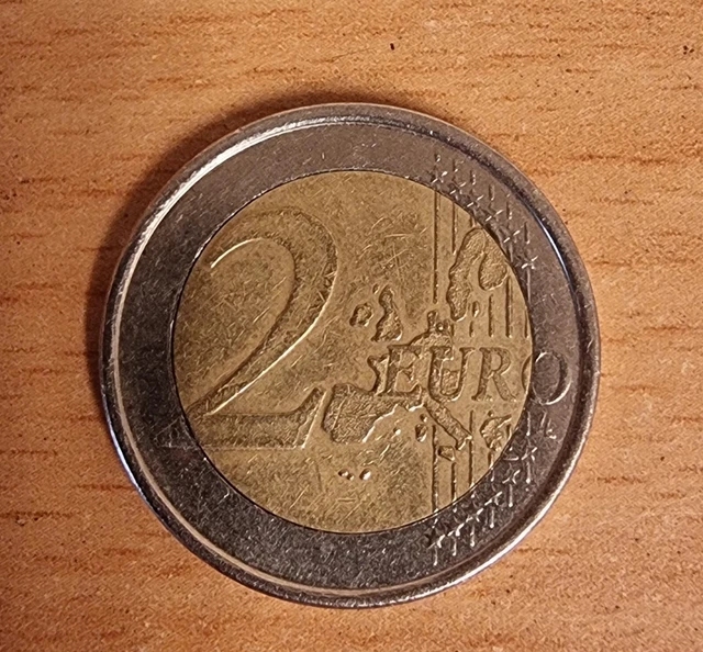 2 Euro Griechenland 2002 S Im Stern 2 EURO MÜNZE Griechenland 2002 Fehlprägung "S" im Stern Selten Rarität