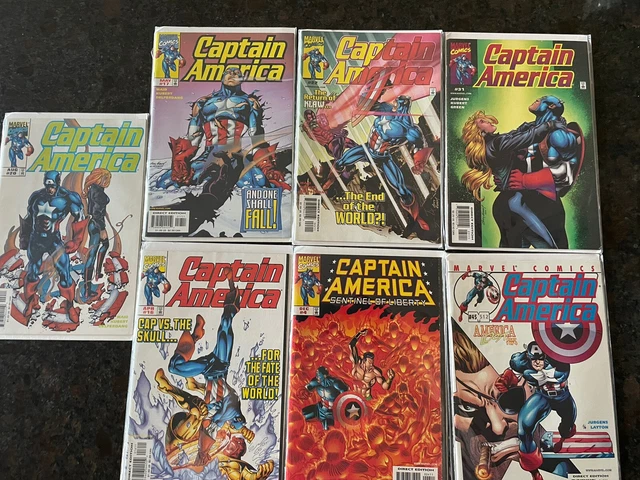 Marvel Comics Captain America Comic Book Lot of 7