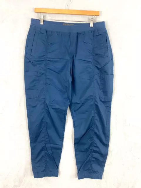 Eddie Bauer Cropped Hiking Pants Women's Size 12 Blue Lightweight Pull On 2020