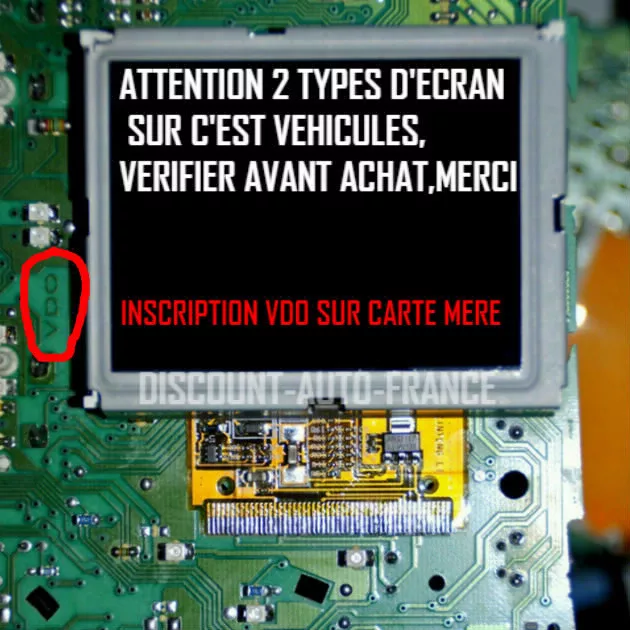 Ecran Afficheur Lcd Compteur Vdo Audi A3 A4 A6 Tt Vw Seat Skoda 3