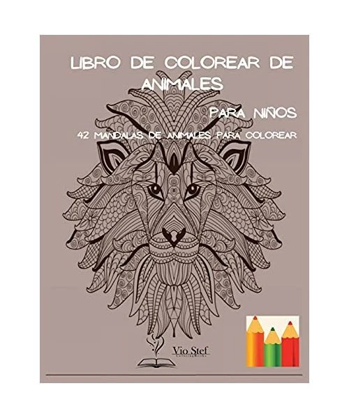 LIBRO DE COLOREAR de animales para niños: Libro para colorear mándalas ...