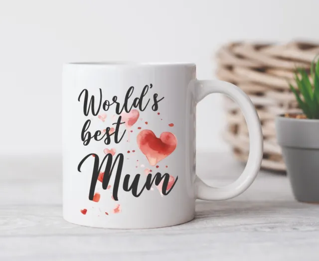 MOTHER'S DAY MUG - WORLD'S BEST MUM - COFFEE MUG GIFT 11oz