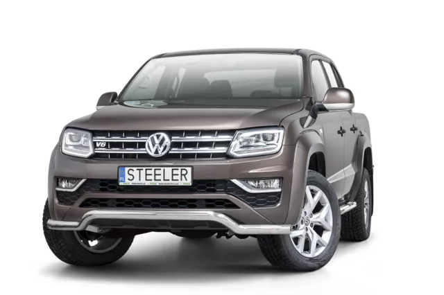 City Edelstahl Frontbügel Frontschutzbügel mit ABE für VW Amarok 2016 - 2022