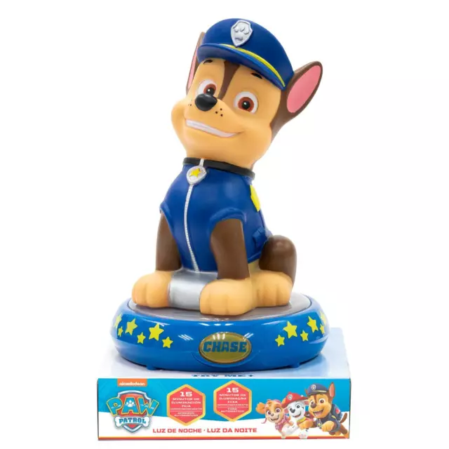 Paw Patrol Portable Veilleuse 3D Chasse Figurine Garçons Chevet Table Lampe LED