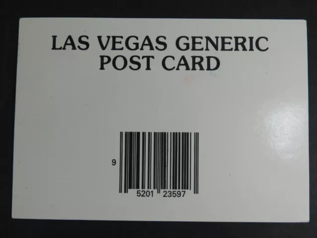 Vintage Postcard Las Vegas Generic Post Card UPC Code A6913