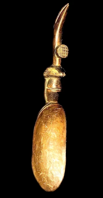 African Tribal Art Carved statue tribal wood/Spoons in traditional African -6068