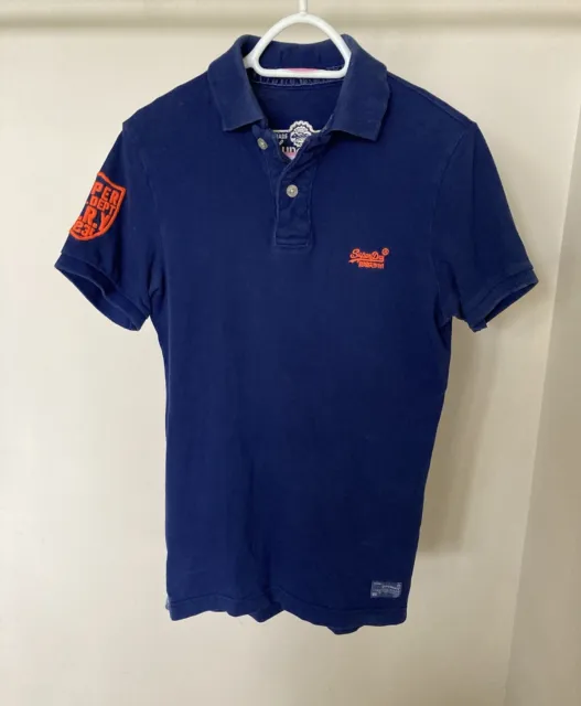 VINTAGE Collectable Superdry Spirit Of Japan Cotton Polo Shirt Men’s Size S
