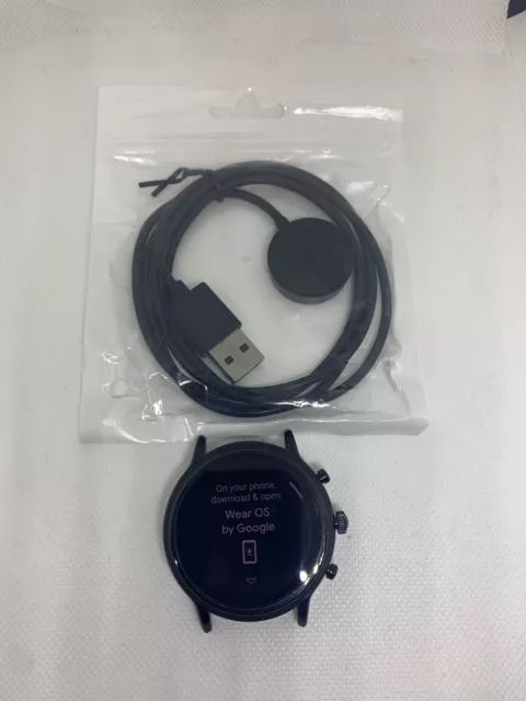 Open Box Fossil Gen 5 Smartwatch Carlyle Black HR DW10F1 No Band Smart Watch