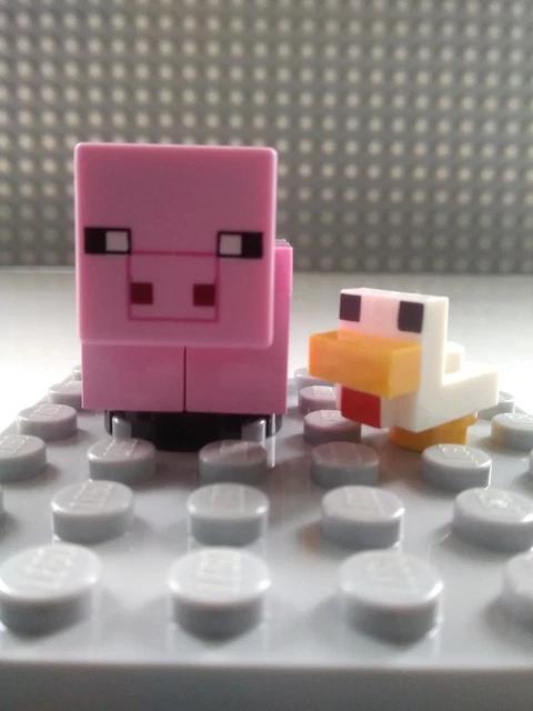LEGO ANIMAL MINECRAFT Baby Chicken + baby pig Minifigure from 21177 £5.