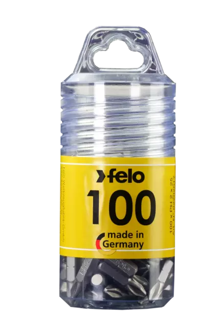 FELO 100x Industrial Bits Großpackung T10 T15 T20 T25 T30 T40 TORX® TX Bit L25mm