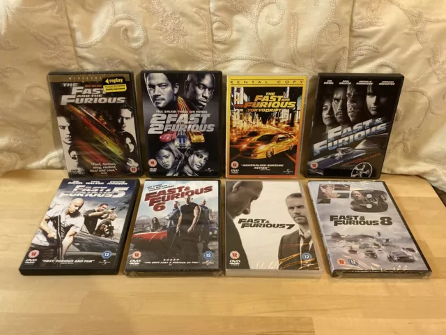 Fast and the Furious 1-8 Film Collection (DVD)