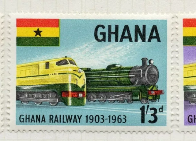 Ghana 1963 Early Issue Fine Mint Hinged 1S.3d. NW-167945