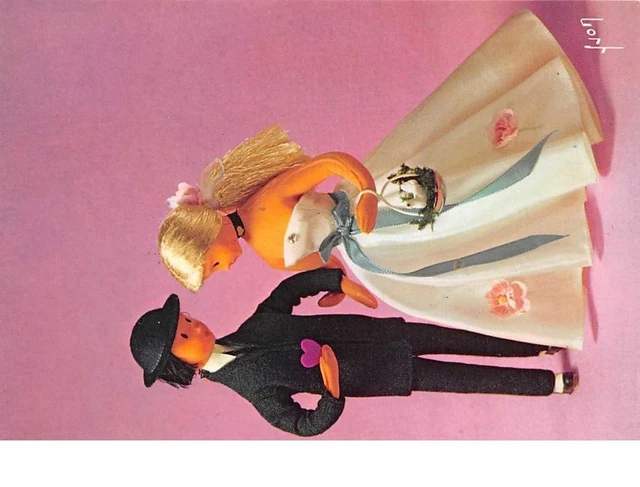 Lot de 12 illustrations encadrées des Amoureux de Peynet des années 70 - Décoration
