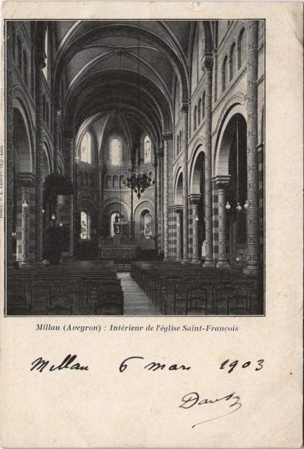 CPA MILLAU - Intérieur de l'Église St-Francois (160857)
