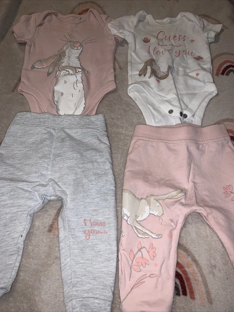 baby girls 3-6 months bundle joggers and vests