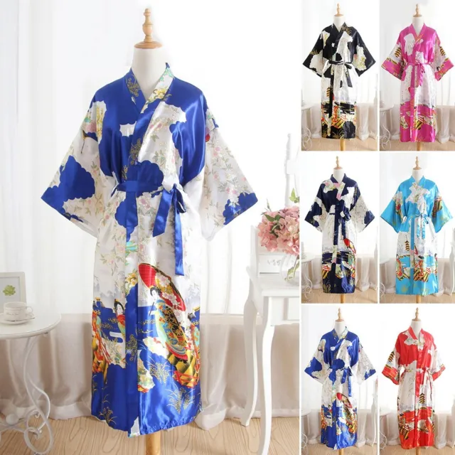 Abito kimono macchia donna lusso biancheria da notte abito bello termico damigella d'onore