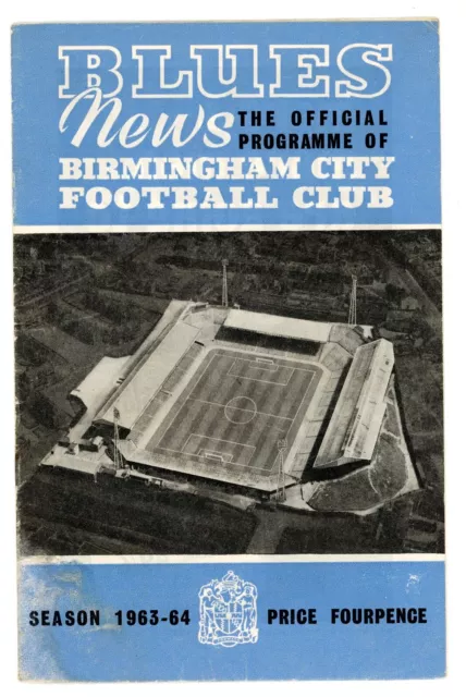 Football Programme Blues News Birmingham City v Stoke City 1964 Division 1 #3