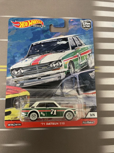 Hot Wheels Premium 2020 Car Culture Door Slammers - White '71 Datsun 510 B32 Hot Wheels Premium 2020 Car Culture Door Slammers - White '71 Datsun 510 B32