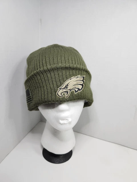 Philadelphia Eagles New Era Beanie (Salute to Service) Green one size fits all Philadelphia Eagles New Era Beanie (Salute to Service) Green one size fits all