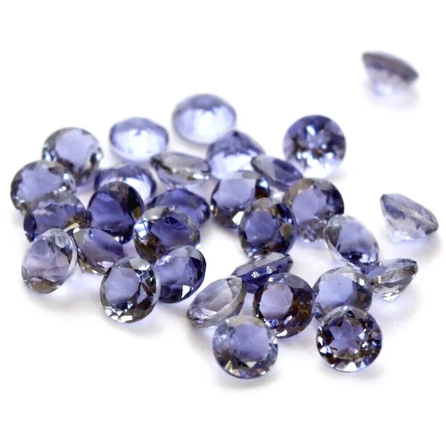 Lot De Topazes Bleues Naturelles Facettées 3.5mm - Coupe Ronde, Qualité Excellente