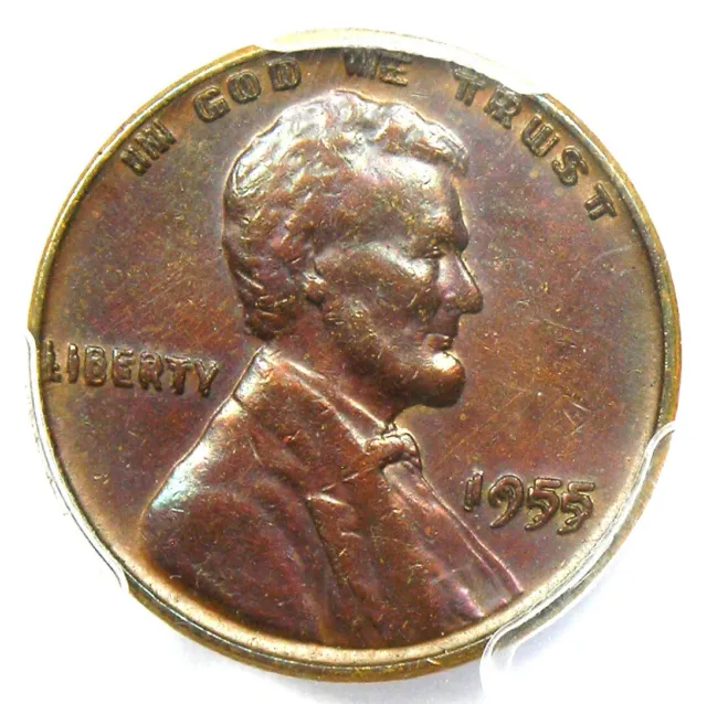 1955 Doubled Die Obverse Lincoln Cent 1C Penny DDO FS-101 - PCGS AU Details
