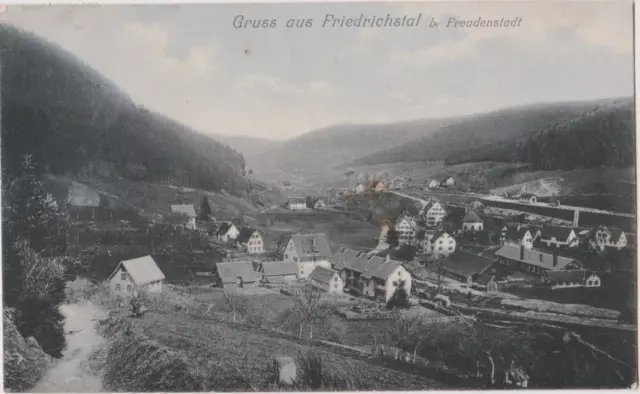 AK Gruss aus Friedrichstal bei Freudenstadt, gel. 4.7.1906