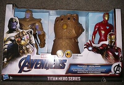 Marvel avengers Titan Hero série "Ironman THANOS & Infinity Gauntlet" Conditionnement multiple