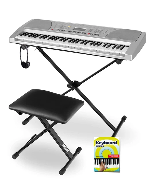 Clavier Piano Numerique Electrique 61 Touches 100 Sons Pack Banquette Casque