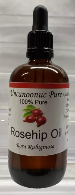 Rose Hip Oil Organic, Cold Pressed, Hexane Free 4 Fl Oz