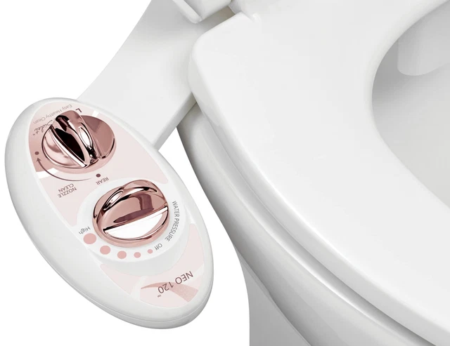 LUXE Bidet NEO 120 - Self-Cleaning Nozzle, Fresh Water Non-Electric Bidet Att...