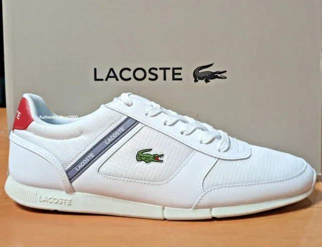 LACOSTE Menerva Sport 0722 1 Men's Casual Leather Fashion Shoes Sneakers White