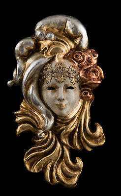 Mask from Venice Miniature the Duchess for Decoration IN Paper Mache -1988