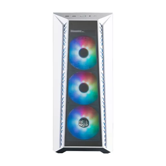 Cooler Master MasterBox MB520 Mesh White Tempered Glass Pane Mid Tower PC Case