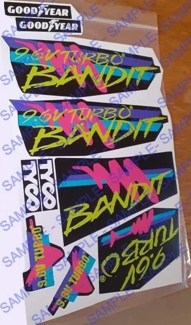 1/10th Scale Tyco Bandit Decal For Traxxas Slash, Arrma Senton, SC10! 1/10th Scale Tyco Bandit Decal For Traxxas Slash, Arrma Senton, SC10!