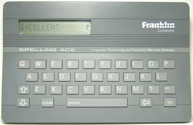 Vintage 1987 Franklin Computer Spelling Ace - Sa-98 - Spell Checker - Nice