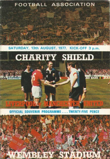 1977 Liverpool v Manchester United Charity Shield