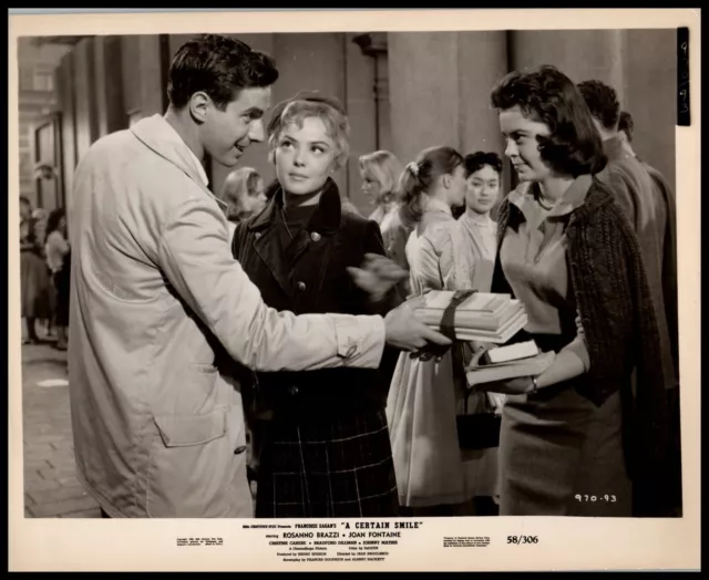 Christine Carère + Bradford Dillman in A Certain Smile (1958) ORIG PHOTO M 87