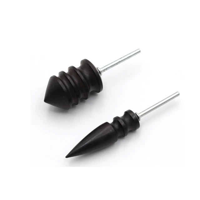 Black Ebony Wood Leather Burnisher Polished Rods Leather Craft Edge Slicker T Ql