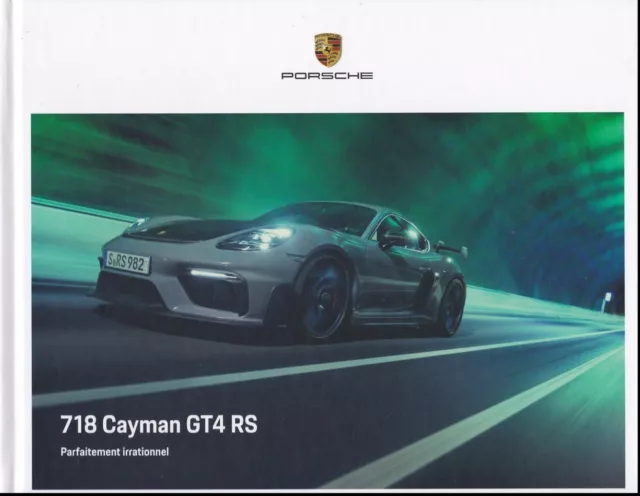 brochure 2022 PORSCHE 718 CAYMAN GT4 RS  !!! ______ en français ________________