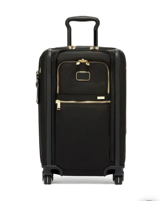 TUMI Alpha 3 Continental Dual Access 4 Wheeled Carry On Black/Gold 117161-2693