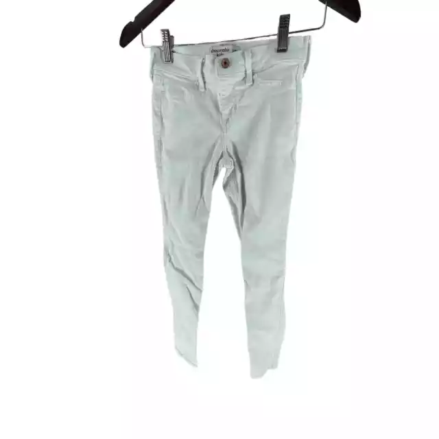 Abercrombie & Fitch Kids White Denim Super Skinny Jeans Youth Size 11/12 Slim