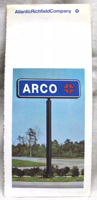 Arco Service Station State Of Pennsylvania Highway Road Map 1971 Vintage 2