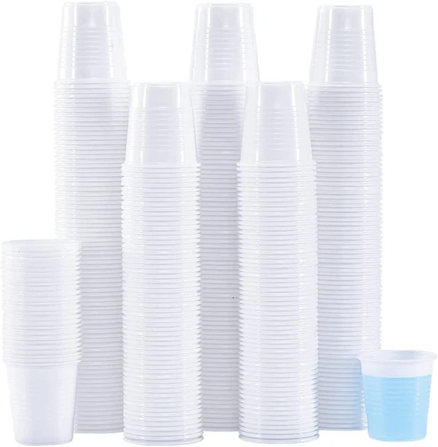600 Pack 3 Oz Disposable Plastic Cups Bathroom Cups Mouthwash Cups 3 Ounce