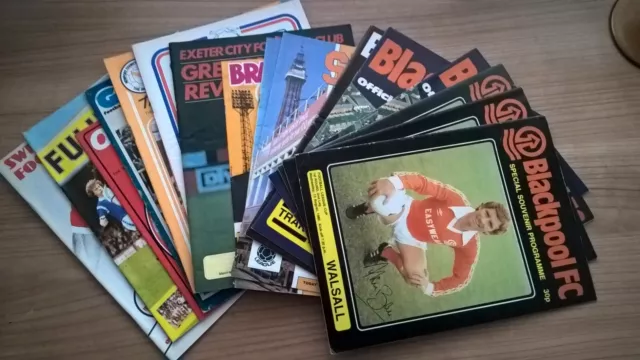 Blackpool Programmes Home & Away 1980 - 1985