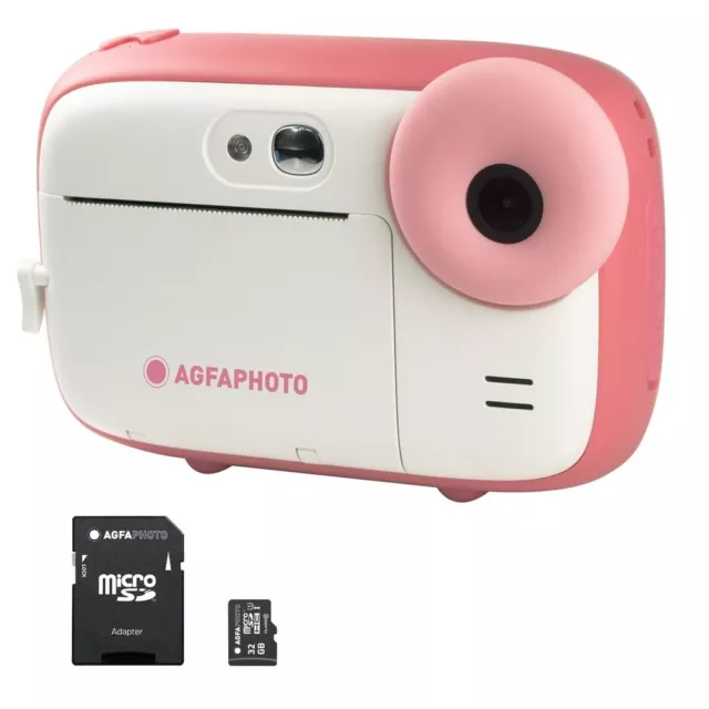 Appareil photo compact Agfaphoto Realikids Cam 2 Rose avec carte mémoire  8Gb inclus sur