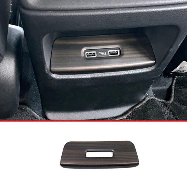 FOR HONDA CRV 20232024 Wood Grain Rear USB Socket Control Panel Cover